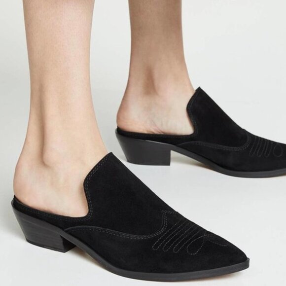 Rebecca Minkoff Shoes - NWT Rebecca Minkoff | Black Suede Mules Loafers Karynah | Womens 9.5 M